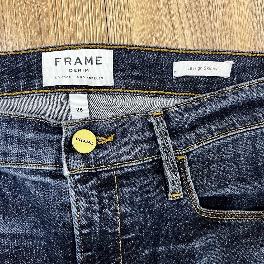 Frame Los Angeles Women's Le High Skinny Jeans Size 28 Mid Rise Stretch - Picture 2 of 9